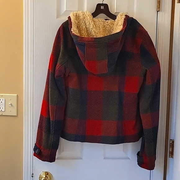 Hollister/Abercrombie Plaid Wool Jacket - Picture 3 of 15